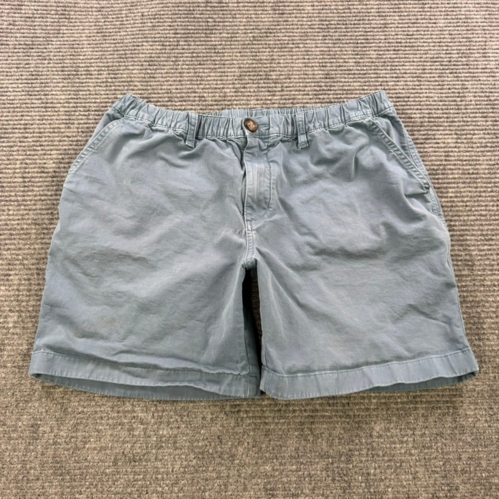 Chubbies‎ Originals Shorts Mens Large Blue Gray Active Elastic Waist 6.5" Inseam